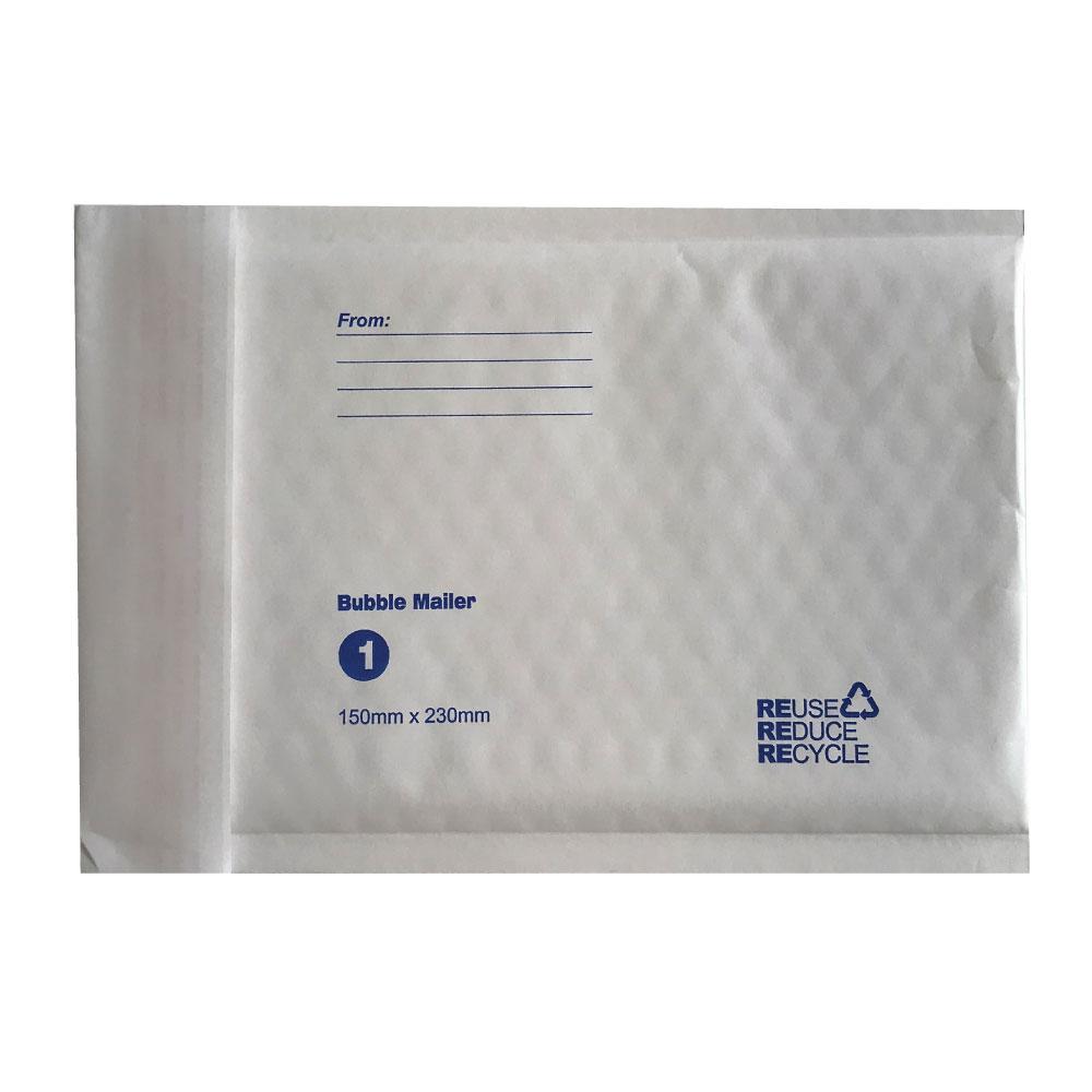 Tempest Bubble Mailers Envelopes White Kraft Paper Padded Eco Mail Postage Bags